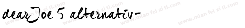 dearJoe 5 alternativ字体转换